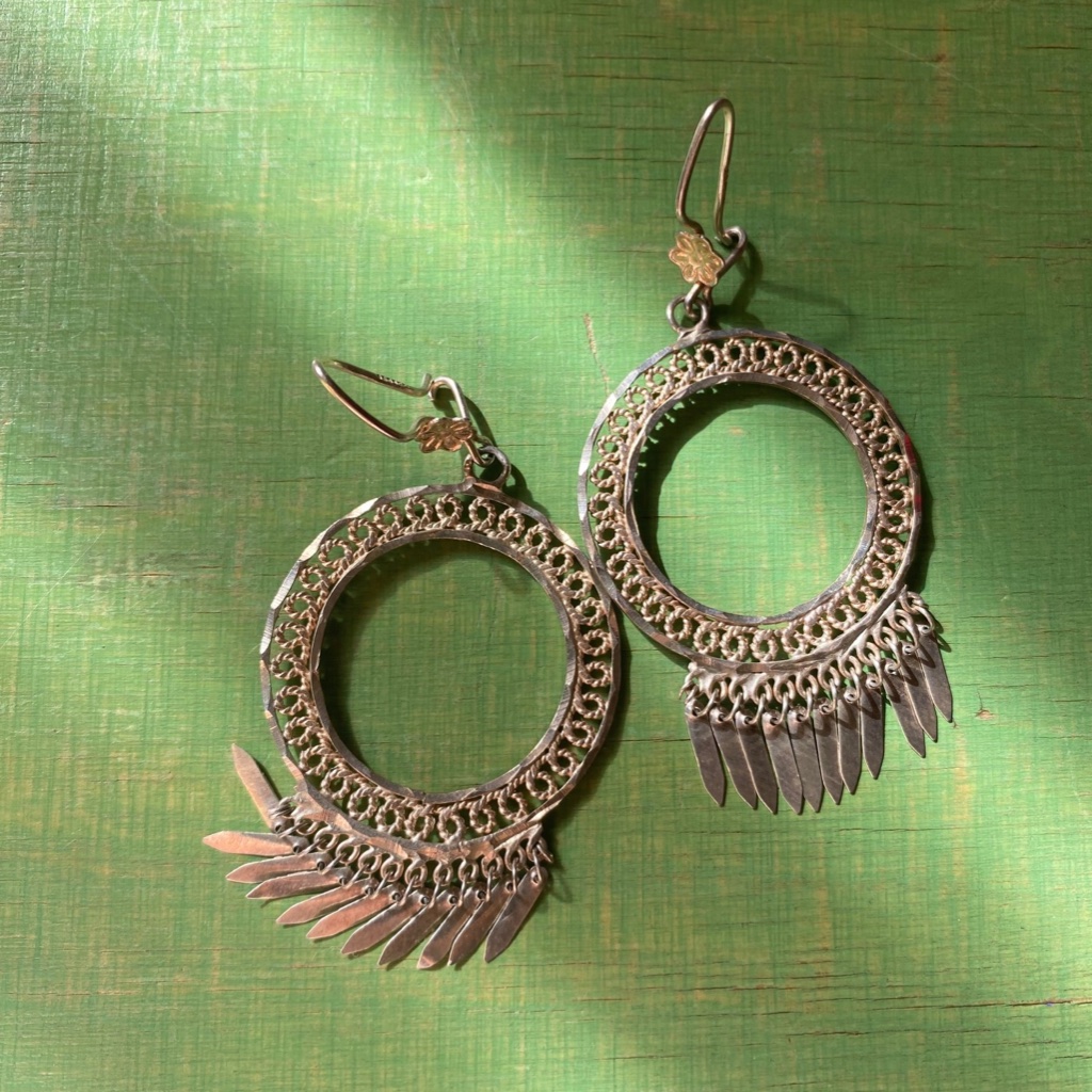 Baila Sterling Silver 925 Filagree Earrings